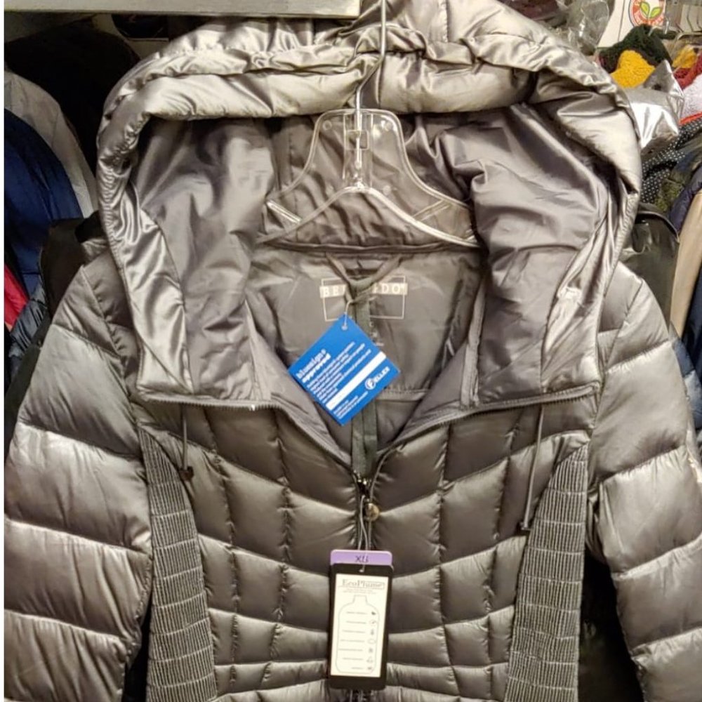 BERNARDO Women Quilted Packable Puffer Jacket--Charcoal - Picture 8 of 9
